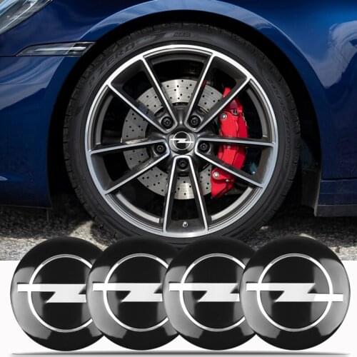 4PCS 56mm Car Wheel Center Hub Cover Sticker Tire Emblem Badge Stickers For Opel Astra J H G K Insignia Corsa D B E Mokka Vectra