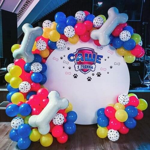 75pcs/Set Pets Dog Paw Latex Balloons Garland Animal Theme Birthday Party Decorations Arch Chain Air Globos Kids Classic Toys