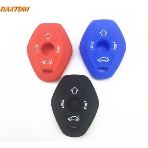 ACCESSORIES FIT1998-2005 FOR BMW X3 X5 Z3 Z4 3 5 7 SERIES E38 E39 E46 E83 silicone key REMOTE CASE COVER FOB SET Protective