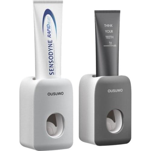 Automatic toothbrush holder home wall-mounted plastic toothpaste squeezer toothpaste dispenser YH2165