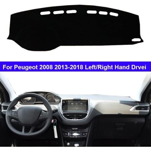 Car Auto Inner Dashboard Cover For Peugeot 2008 2013 - 2018 LHD RHD Dash Mat Carpet Cape Cushion Anti-sun 2017 2016 2015 2014