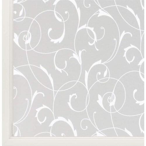 White Vine Glass Film Static Cling Privacy Protection Thermal-Insulation Drop-Shipping Reusable Removable Home Office Decoration