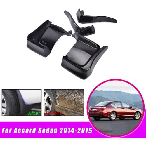 Car Mud Flaps Mudguards For Honda ACCORD Sedan 2013-2016 2017 Front Rear Splash Mudguards Car Fender Styling Fittings Accessorie