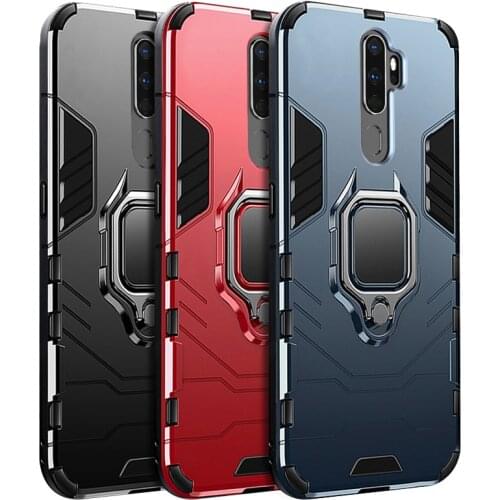For OPPO A5 2020 Case OPPO A9 2020 Bumper Ring Holder Armor Hard Back Cover Case For OPPO A9 2020 Phone Case For OPPO A11X 6.5