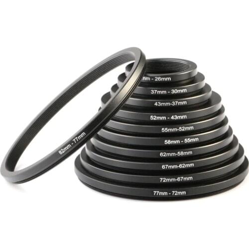 Filter Step Down Rings Adapter 55mm to 49mm 55-49 55-49mm 55mm-49mm Filter Lens Rings for DSLR Camera Accessories