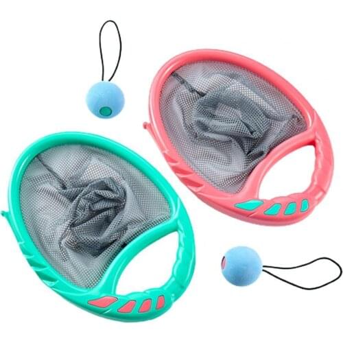 1 Set Ball Catch Toy Elastic Ball Parent-child Interaction Plastic Kids Catch Ball Game Set for Outdoor