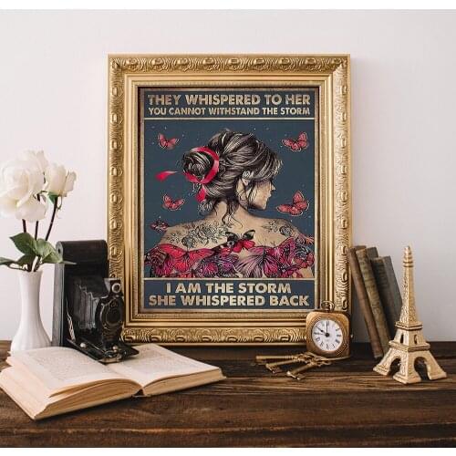 Girl Into the Forest Art Print Nordic Figure Canvas Painting Soul Girls Poster Wall Art Flower Picture for Living Room Bedroom