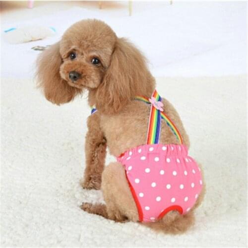 New Cute Pet Dog Strap Physiological Pants Panty Menstruation Pants For Female Teddy Underwear For Boy Dog Cat dog diapers