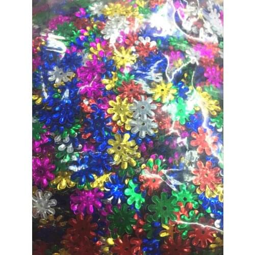 30g/lot Flower Sequins 11mm PVC Sequin Large Sequins Decoration Sewing DIY Mix Colors Beautiful Sun Flower Sunflower Confetti