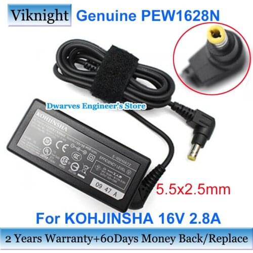 PEW1628N 16V 2.8A AC Adapter 45W For Kohjinsha SC3KX06AS SC3WX06AS SC3KX06GS SC3WX06GS SC3KX06FS CF-AA6282AJS CF-AA62J2CJS