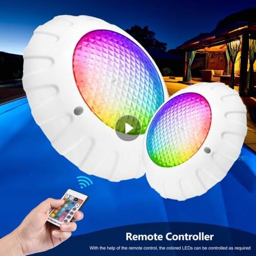81LED 38W Underwater Swimming Pool Light Pond Lamp 12V IP68 Waterproof RGB Outdoor Lighting With Controller Support Dropshipping