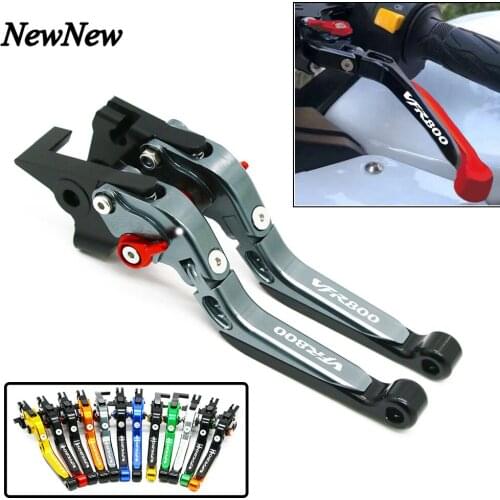 Motorcycle Adjustable Folding Brake Clutch Levers Extendable Handlebar Handle Grips For Honda VFR 800 F VFR800 VFR800F 1998-2019