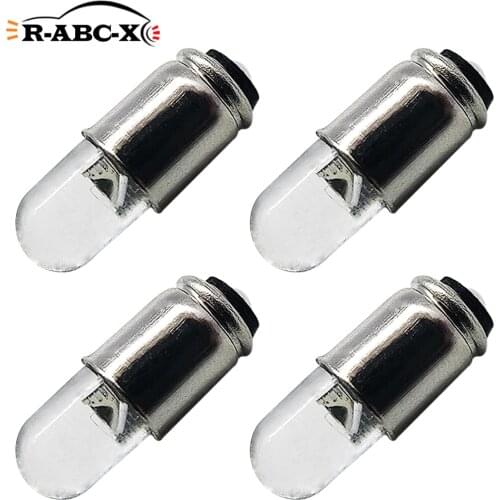 RUIANDSION 4Pcs 28V 36V MG6 5mm LED 6mm Socket Instrument Board Indicator Light Replacement Led Bulb For Ship Green Red White 1W