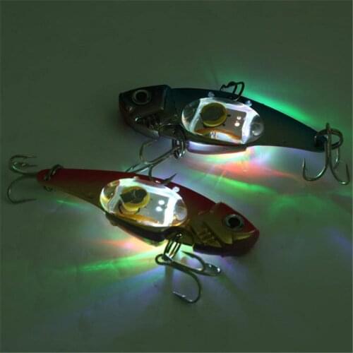 LED Light Fishing Lure Treble Hook Electronic Fishing Lamp Bait Tackle Fish Lure Light Flashing Lamp