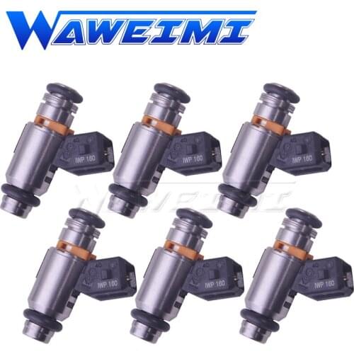 WAWEIMI Brand New 6PCS Fuel Injector OE IWP-160 For Fiat 500 Doblo Idea Linea Punto Lancia 1.2 1.4 Fuel Injector IWP160 71724545