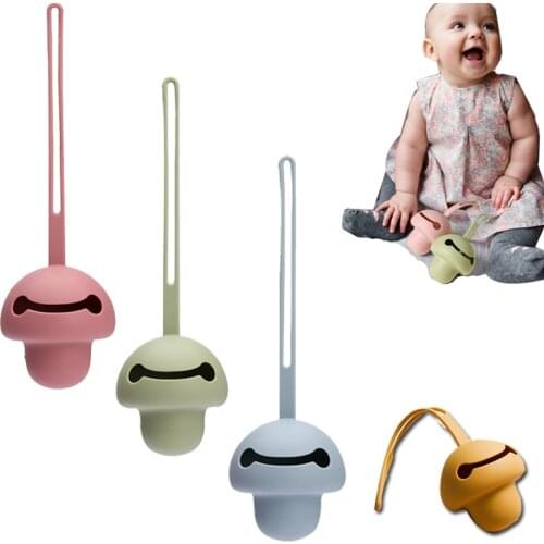 Baby Feeding 1pcs Pacifier Storage Box Food Grade Silicone Smiley Face Multicolor Kid Pacifier Storage Box Easy To Carry Health