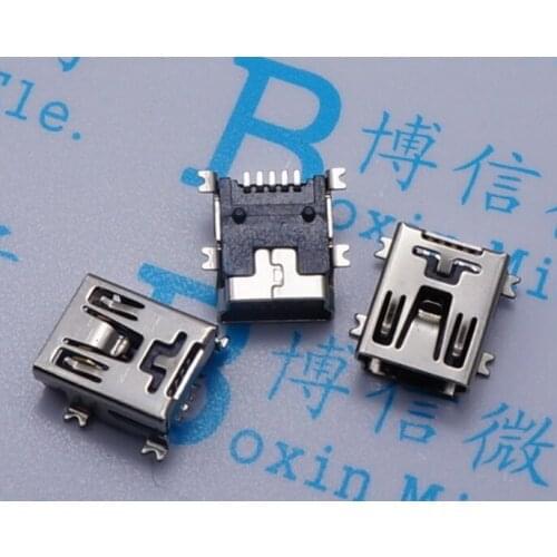 20pcs Mini USB connector SMD USB Data interface 5PIN 5 needle mini Micro usb socket Free shipping