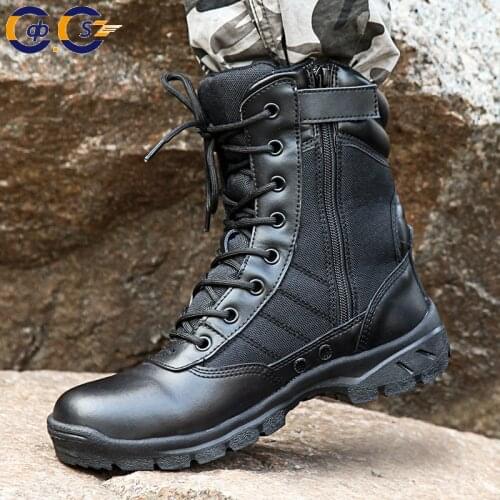 2020 Four seasons ultra light combat boots male special soldier 07 combat zipper military land combat tactical boots men