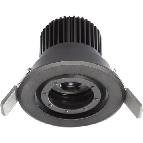 7 wattage led recessed light adjustable beam focus zoom for cabinet