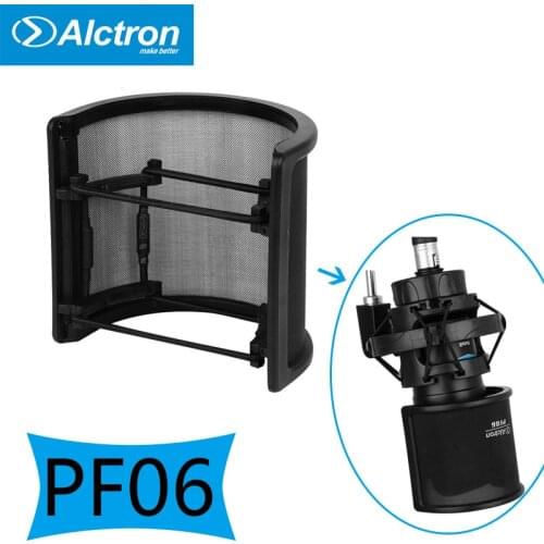 Alctron PF06 Mic Pop Filter Microphone Shield Mic Cover Noise Reduction Wind Shield Foam U Type Blowout Prevention Net