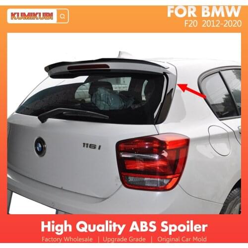 1 Pair For BMW 1 Series F20 F21 Side Spoiler 2012-2020 Gloss Black Rear Window Side Spoiler Air Splitter For BMW 1Series F20 F21