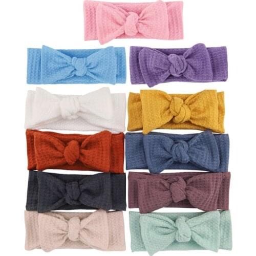 Newborn Bow Headwrap Girls Headband Bow Knot Baby Hair Band Infant Hair Elastic Turban Kids Hair Accessories