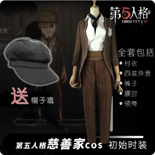 Game Identity V Survivor Kreacher Pierson Cosplay Costume Thief Philanthropist Original Skin Uniform Daily Suit Halloween Outfit