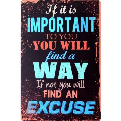 [ Mike86 ] Find A Way Metal Signs Gift PUB Wall art Painting Craft Bar Decor Poster B-208 Mix order 20*30 CM