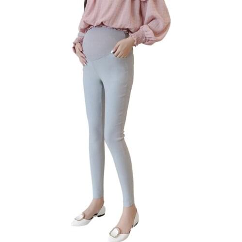 Fashion Candy Colors Pants for Pregnant Women Clothes Plus Size M L XL XXL XXXL White Stomach Lift Trousers Maternity Leggings