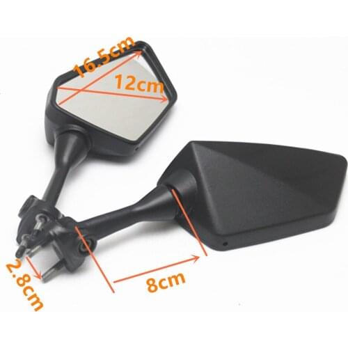 Motorcycle Black Rearview Mirror Kit for KAWASAKI 250R EX250 08 13