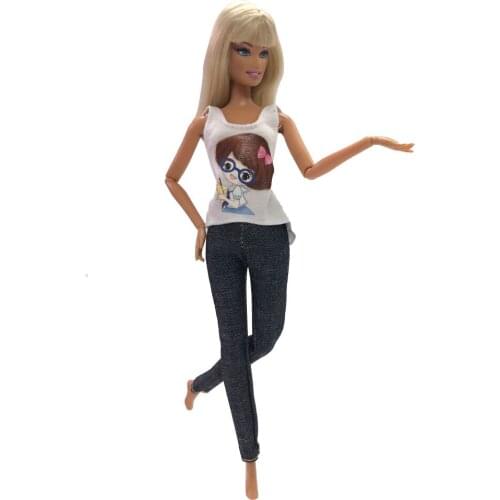 NK 2020 Newest Doll Dress Beautiful Handmade Party ClothesTop Fashion Dress For Barbie Noble Doll Best Child Girls'Gift 16C