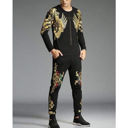 2019 new Autumn Male tracksuit Full Long Sleeves Men hot sale