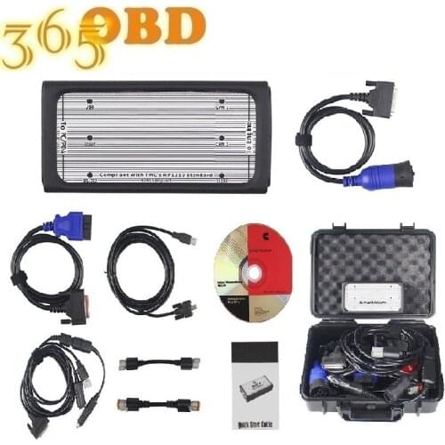 Newly INLINE 6 Data Link Adapter Insite V7.62 Data Link Adaptor Heavy Duty Truck Diagnostic Tool Diesel Truck Scanner In Stock