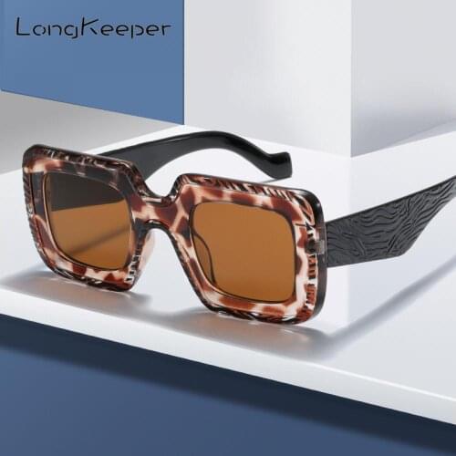 Oversized Square Sunglasses Women Luxury Brand Designer Thick Frame Sun Glasses Female Fashion Vintage Eyewear Oculos De Sol