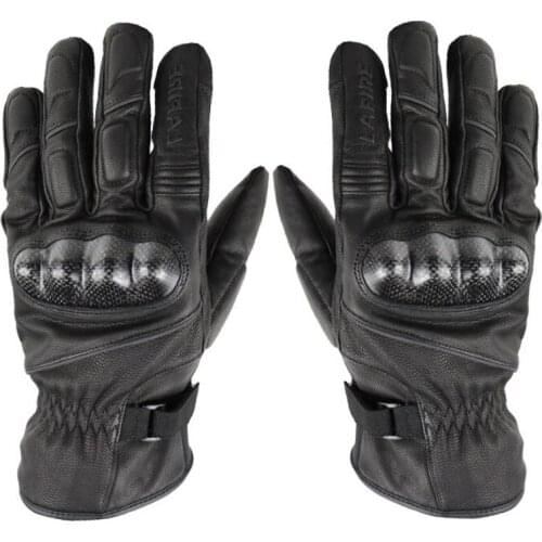 2018 Winter New Warm Waterproof LAFIRE Motorcycle Gloves Windproof ELITE Motorbike Glove Made of Carbon fiber sheepskin Leather