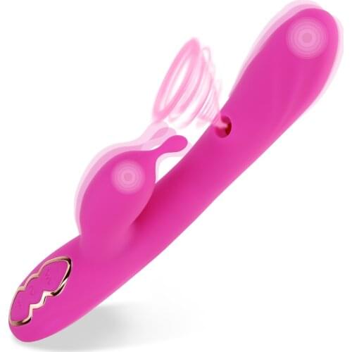 Vibrator G-spot 7 Speed USB Rechargeable Clitoral Sucking Dildo Rabbit Vibrators Adult Toys for Women Clit Stimulation Massage