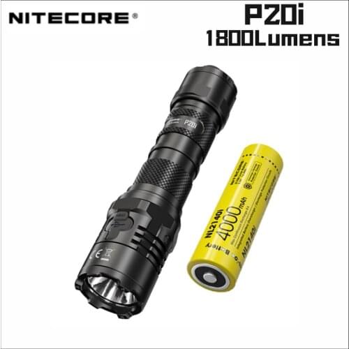 NITECORE P20i High-Powerful Tactical Flashlight 1800Lumens One Button Flash USB Rechargeable With 4000mAh Battery Led Flashligt