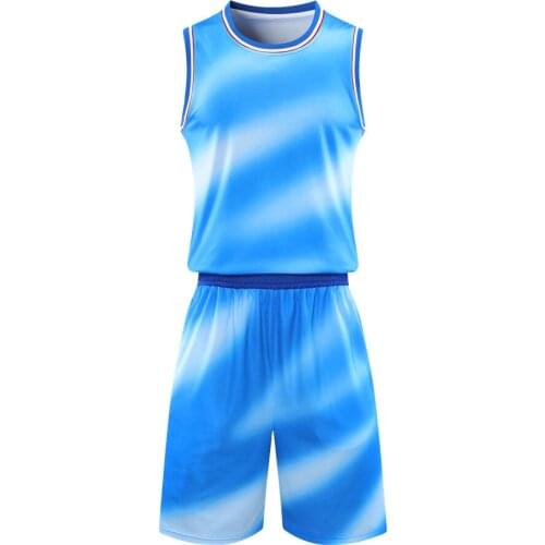 XBQQ 2002 Ribbing Neckline Armhole Mens Clothing Young Set Colorful Polyester Round Collar Basketball Jerseys Shorts For Summer