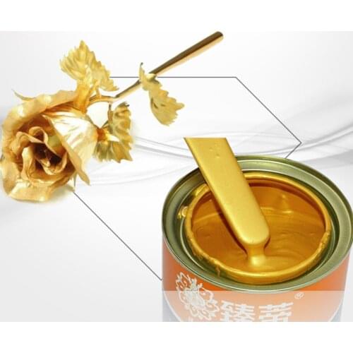 50g/ bottle Hot stamping bright Gold paint,Metal lacquer, wood paint, tasteless oil-based paint,can be applied on any surface