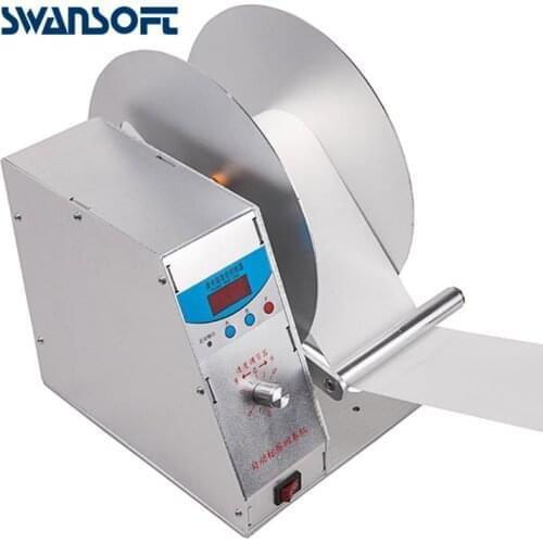 Swansoft igital Automatic Label Rewinder Clothing tags barcode Stickers rewinding machine volume label FOR Supermarket