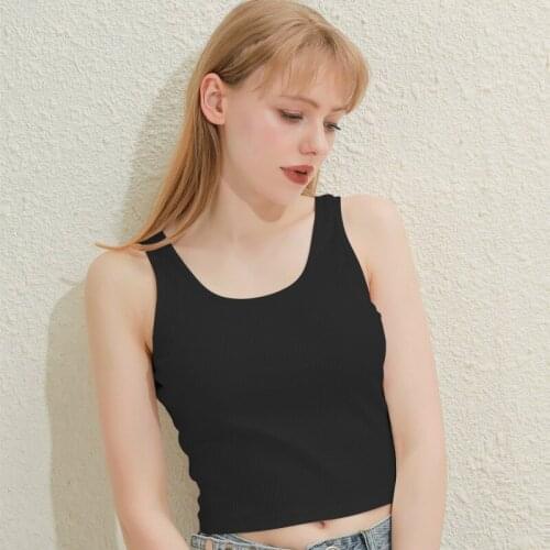 Women T-shirts clothes Crop top femme Tank Party Vest Square Neck Sexy Streetwear Basic Tops Solid Tank top Clothes