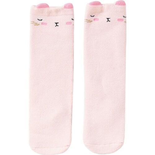 1Pair Baby Boy Girl winter Newborn Cotton Cute Cartoon Animal Pattern Soft Sole Sock Girls Infant Toddler Anti-slip Floor Socks