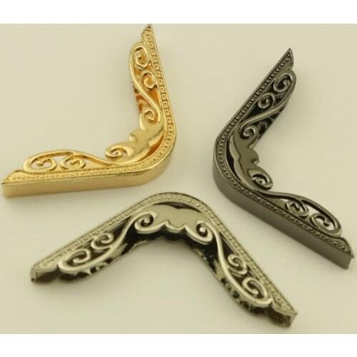 2pcs Handbags Clip Edges Fixed Decorative DIY Hardware Accessories Bag Corner Protector Bag Edge Protection Metal Decoration