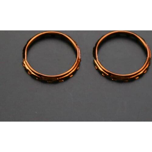 2pcs/set Colorful Electroplating Game Handle Accent Rings Replacement Decorative Ring for PS5 Game Controller Accessories