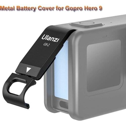2020 High Quality Removable Battery Cover for GoPro Hero 9 Black Metal Cover Type-C Charging Port Adapter for GoPro Hero 9