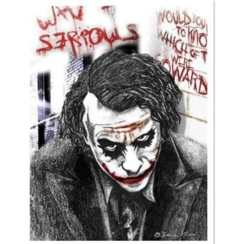 5D full square drill DIY Diamond Painting Joker clown 3D Diamond Embroidery Cross Stitch Needlework Home Decor gift