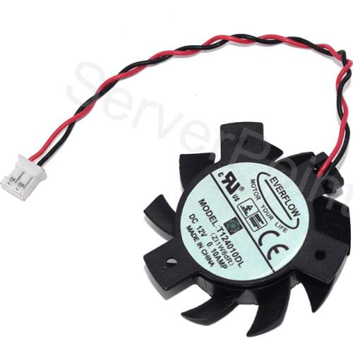 Free Shipping EVERFLOW T124010DL DC12V 0.1A Two Lines Cooling Fan