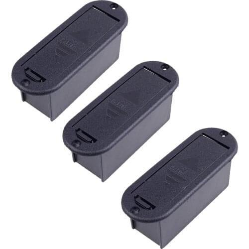 MagiDeal 3 x 9V Battery Cover Case Box Compartment Part For Guitar