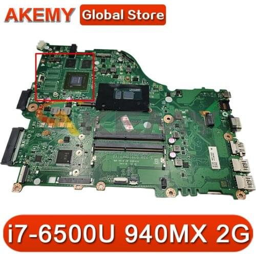 For Acer Aspire E5-575 F5-573 E5-575G F5-573G Laptop Motherboard ZAA X32 DAZAAMB16E0 W/ i7-6500U 940MX 2G-GPU 100% Fully Tested