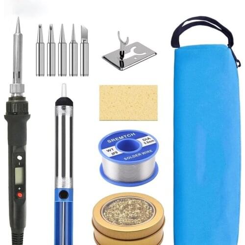 80W Electric Soldering Iron Kit Digital Display Temperature Adjustable 220V 110V Welding solder Tool Heater Soldering iron tips